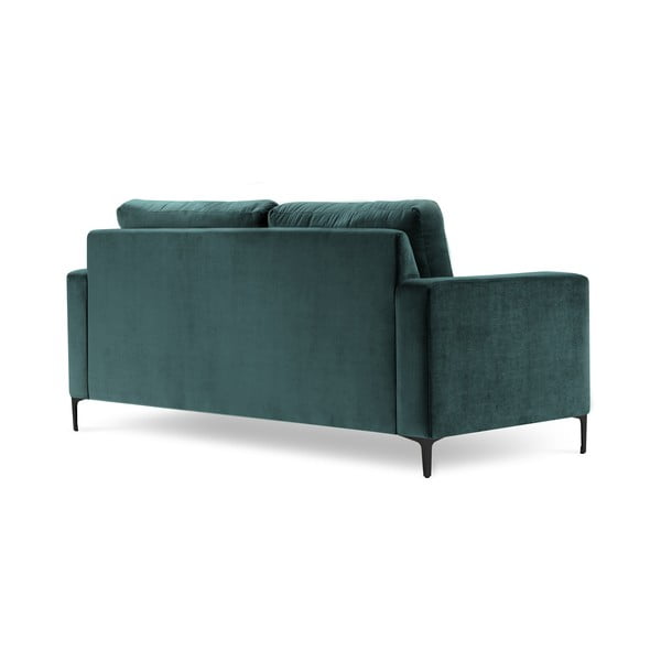 Aksamitna sofa w morskim kolorze Kooko Home Harmony, 158 cm-image-3