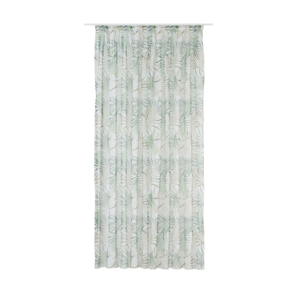 Zielono-beżowa firanka 300x260 cm Palmas – Mendola Fabrics-image-2