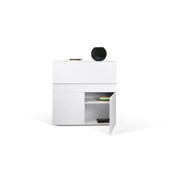 Białe biurko TemaHome Focus, 110x109 cm-image-1