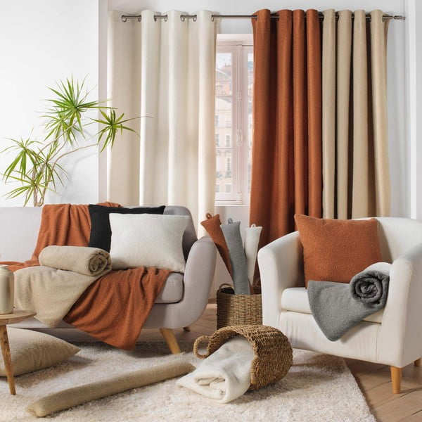 Szary polarowy koc 125x150 cm Curly Wooly – douceur d'intérieur-image-4