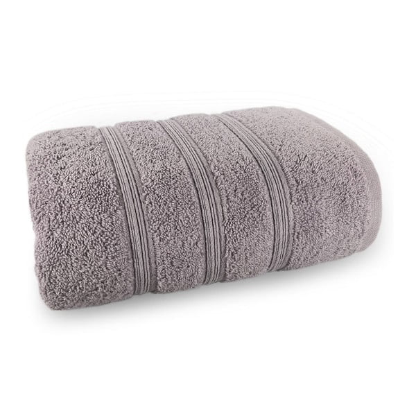 Jasnobrązowy ręcznik kąpielowy ze 100% bawełny Marie Lou Majo, 150x90 cm