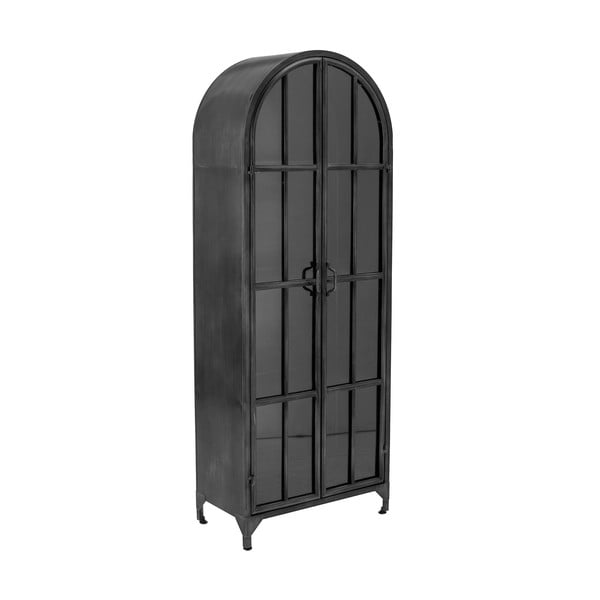 Czarna metalowa witryna 56,5x152,5 cm Papole – Bloomingville-image-2