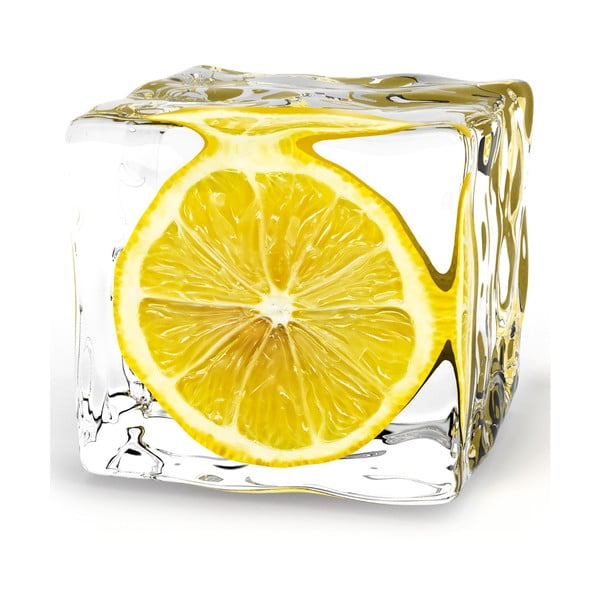 Szklany obraz Iced Lemon, 20x20 cm