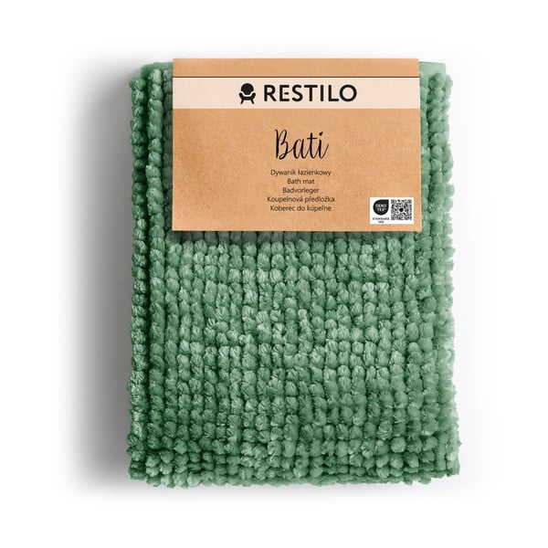 Zielony dywanik łazienkowy 50x70 cm Bati – Restilo