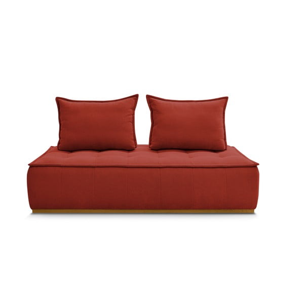 Ceglasta sofa z tkaniny szenilowej 175 cm Elisa – Bobochic Paris