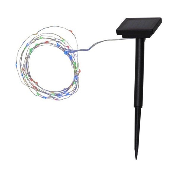 Ogrodowa girlanda świetlna LED z kolorowymi diodami Star Trading Dew Drop, dł. 5 m