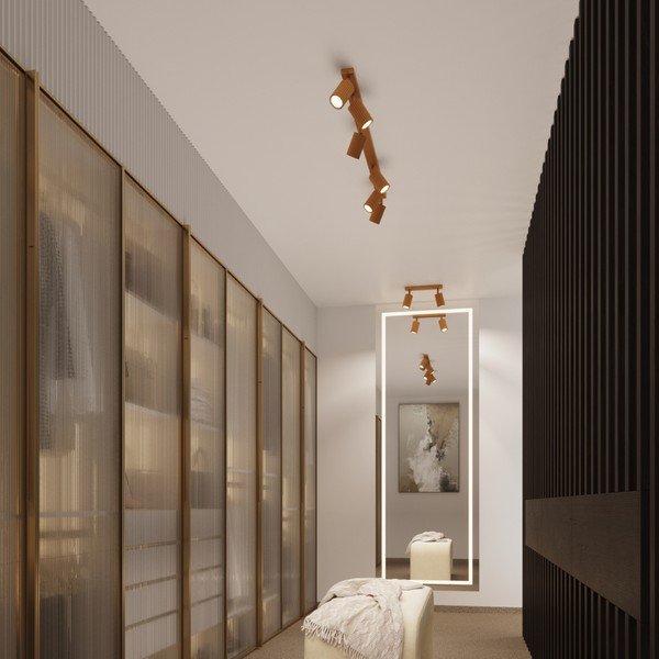 Lampa punktowa w kolorze złota 6,5x30 cm Gleam – Sollux-image-2