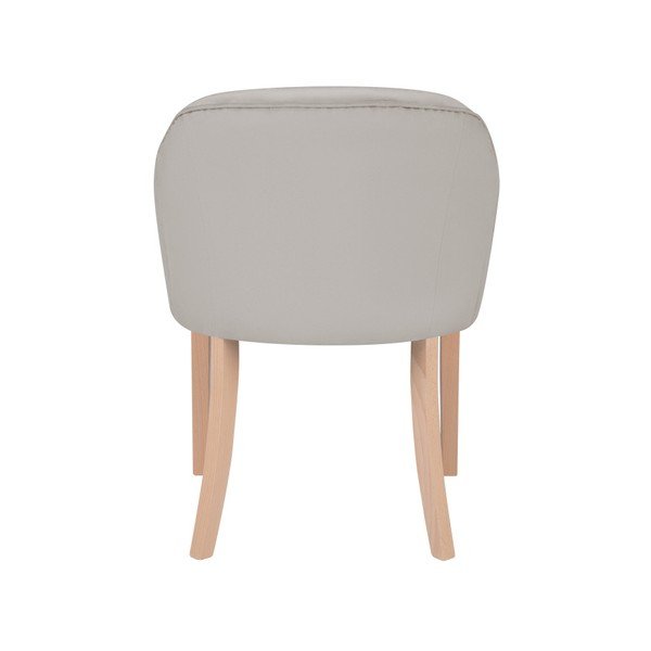 Jasnoszary fotel z podłokietnikami Micadoni Home Tipa-image-2
