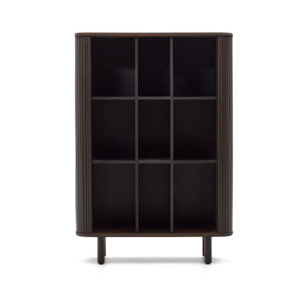 Ciemnobrązowa szafka w dekorze jesionu z drzwiami przesuwnymi 110x140 cm Mailen – Kave Home-image-2