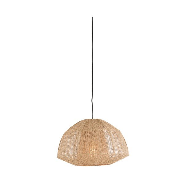 Lampa wisząca w naturalnym kolorze ø 10 cm Macul – Light & Living-image-1