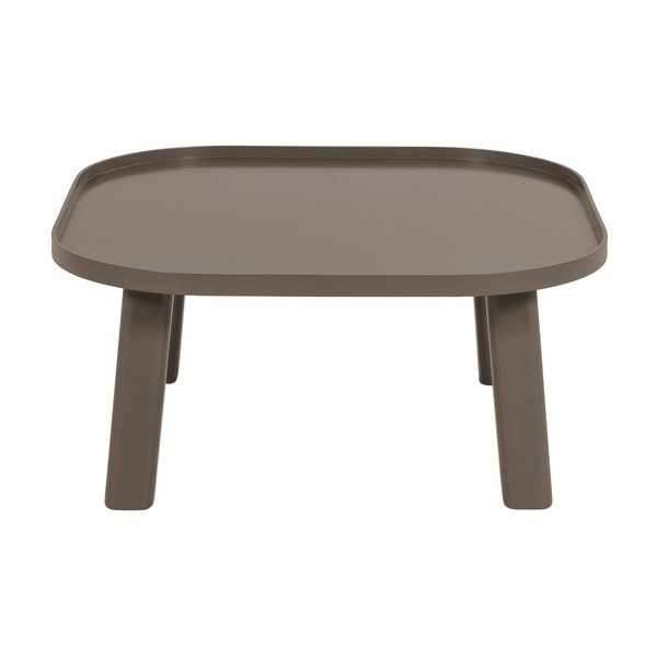 Brązowy okrągły stolik z płyty MDF ø 80 cm Mosa – WOOOD-image-3