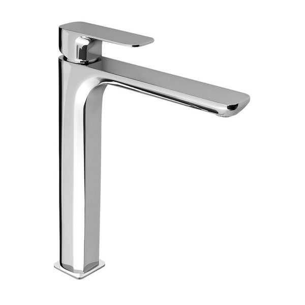 Bateria umywalkowa stojąca w kolorze srebra z połyskiem Spy – Sapho