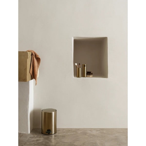 Ciemnoszary stalowy kosz na śmieci z pedałem 3 l Modo – Blomus-image-1