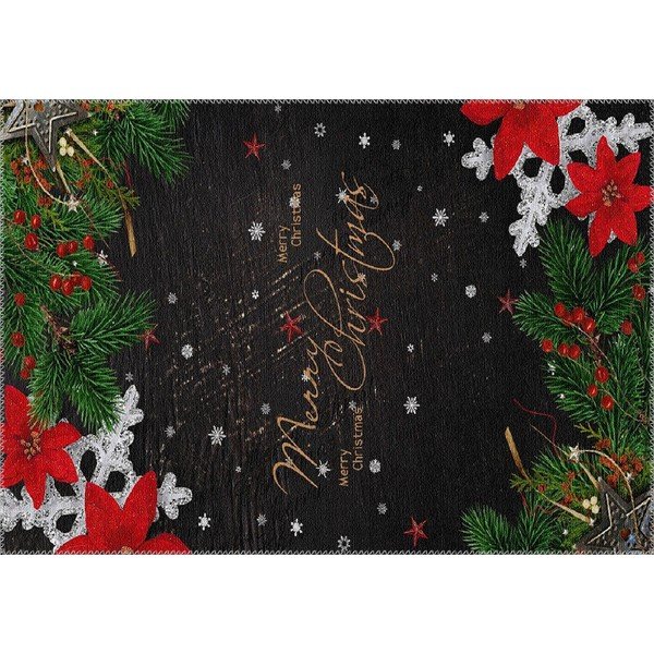 Dywan Vitaus Christmas Period Black Sign, 50x80 cm