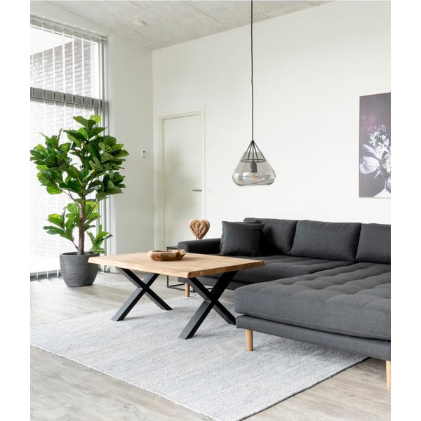 Stolik z blatem z litego dębu House Nordic Toulon, 120x70 cm-image-1