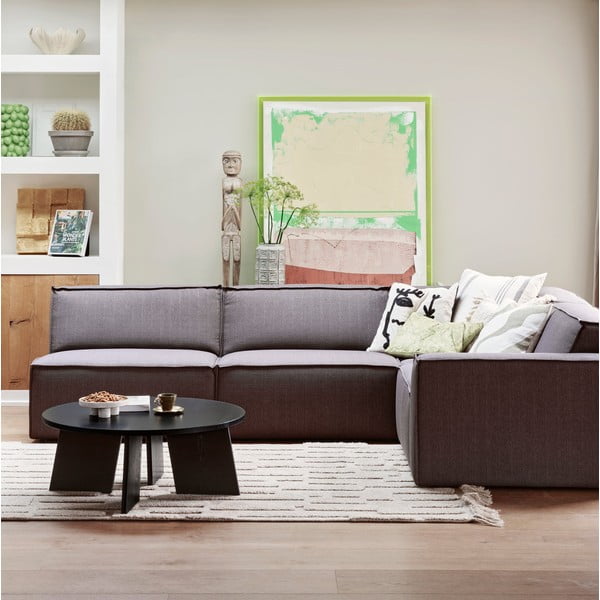 Czarny okrągły stolik ø 90 cm Fries – WOOOD-image-1