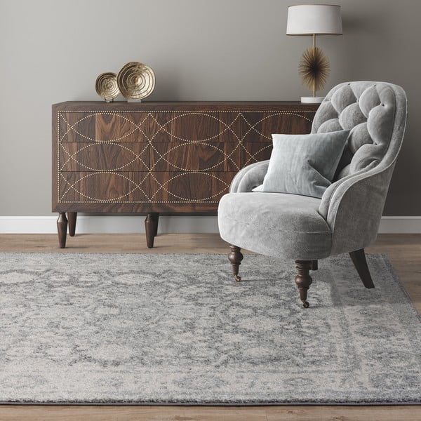 Jasnoszary dywan 200x290 cm Muse Heritage Grey Silver – Asiatic Carpets-image-1