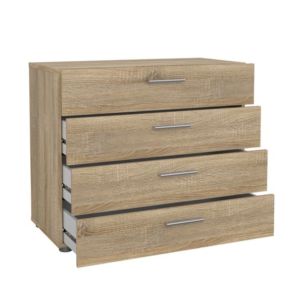 Komoda z szufladami w dekorze dębu Tvilum Pepe, 80 x 68 cm-image-3