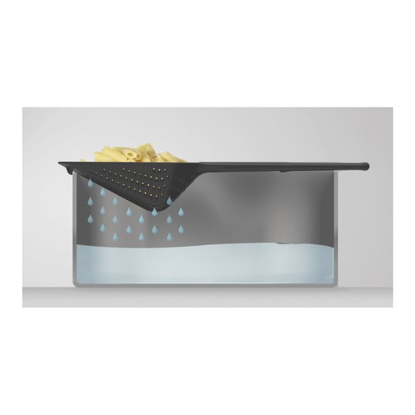 Czarna łyżka cedzakowa Joseph Joseph Scoop-image-2