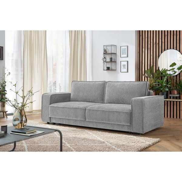 Jasnoszara sofa rozkładana Emile – Bobochic Paris-image-1