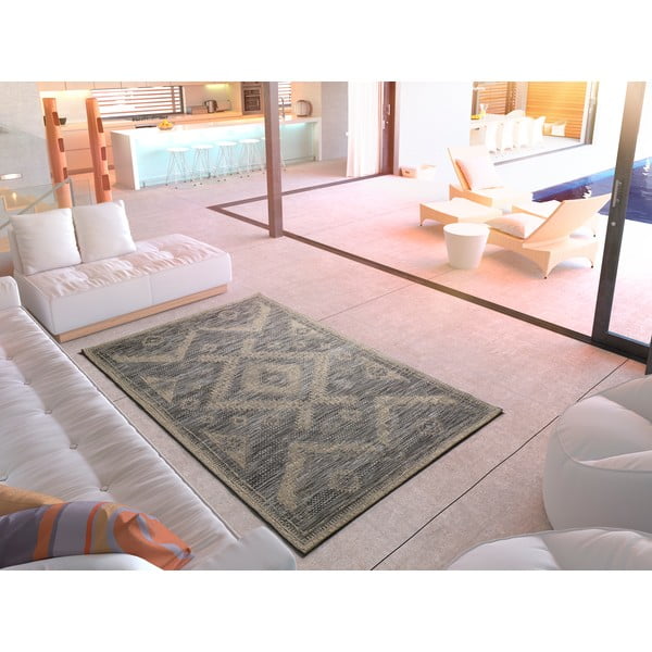 Szary dywan zewnętrzny Universal Devi Ethnic, 120x170 cm-image-1