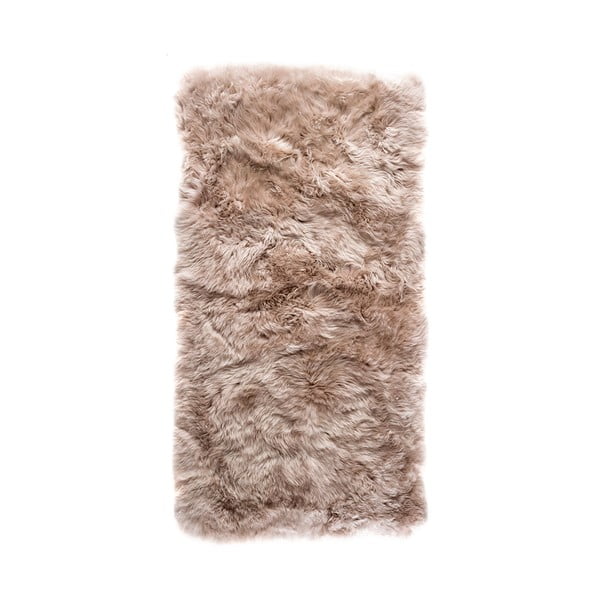 Jasnobrązowy dywan z owczej skóry Royal Dream Zealand Natur, 140x70 cm