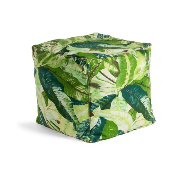 Zielony puf La Forma Tropical, 45x45 cm