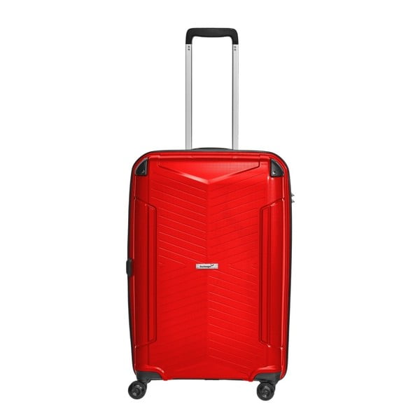 Czerwona walizka podróżna Packenger, 71 l