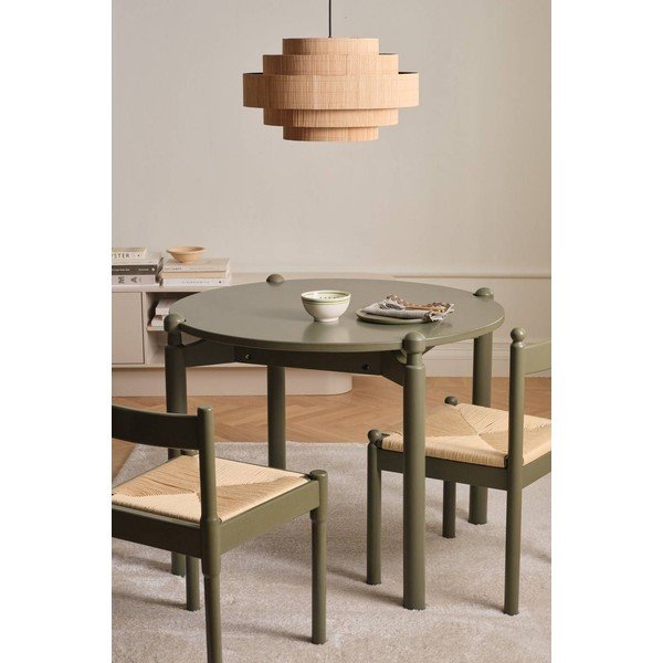 Okrągły stół z litego drewna bukowego ø 100 cm Kitchsoft – Ellos Home-image-1