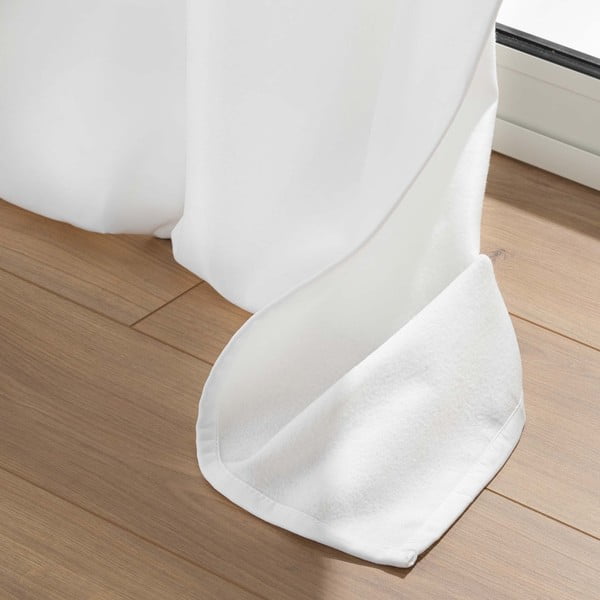 Biała zasłona termiczna z mikrowłókna 135x260 cm Micropolar – douceur d'intérieur-image-3
