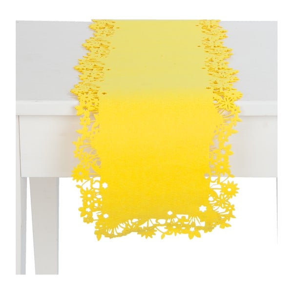 Żółty bieżnik Clayre & Eef, 30x120 cm
