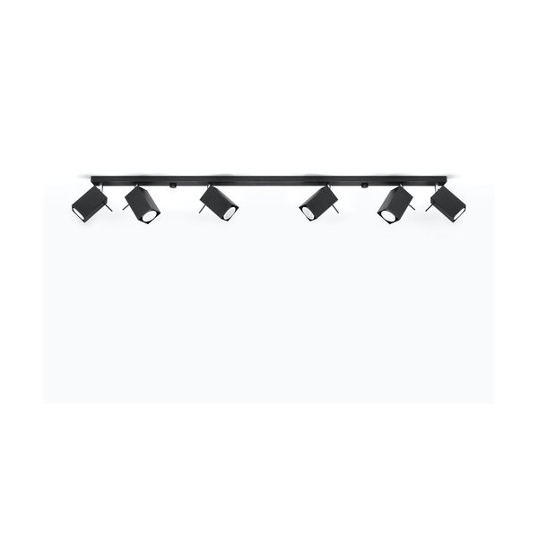 Czarna lampa sufitowa Sollux Toscana 6L-image-2