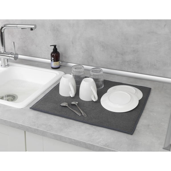 Szara chłonna podkładka pod mokre naczynia Wenko Miko-image-3