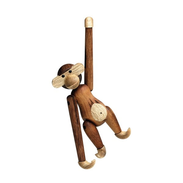 Figurka z litego drewna Kay Bojesen Denmark Monkey Teak-image-3