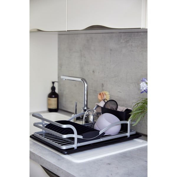 Czarny ociekacz do naczyń Wenko Drip Aluminium-image-3