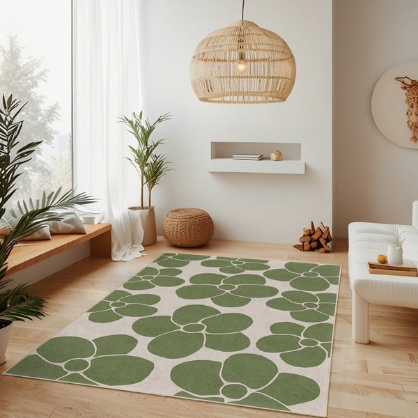 Zielony chodnik odpowiedni do prania 80x200 cm Green Meadow – Mila Home-image-2