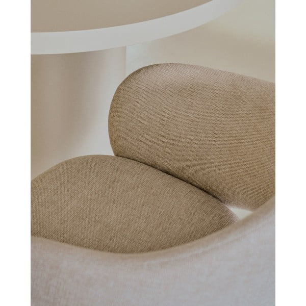 Kremowy tapicerowany fotel jadalniany Maina – Kave Home-image-3