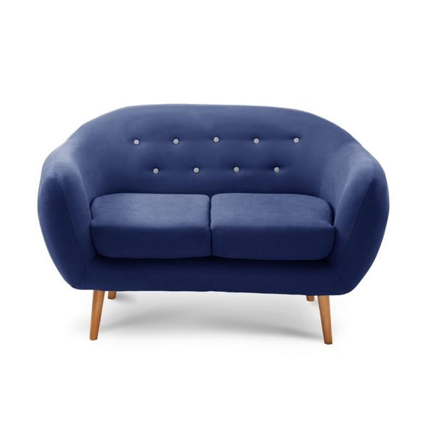Niebieska sofa 2-osobowa Scandi by Stella Cadente Maison Constellation