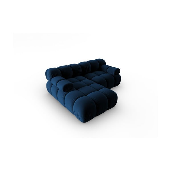 Niebieska aksamitna sofa 191 cm Bellis – Micadoni Home-image-4