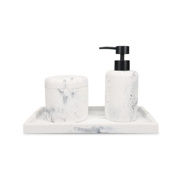 Biały dozownik do mydła z żywicy polimerowej 250 ml Suds – S|P Collection-image-3