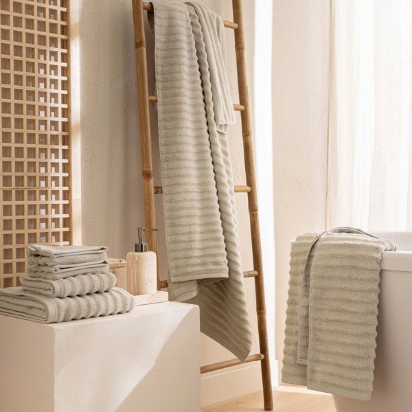 Beżowy bawełniany ręcznik frotte 50x90 cm Maya – douceur d'intérieur-image-3