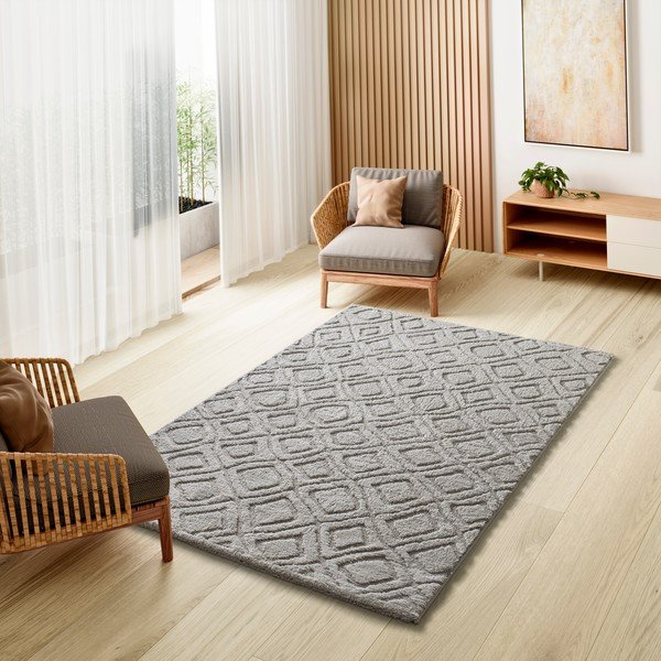 Szary dywan 190x285 cm Juno – Universal-image-1