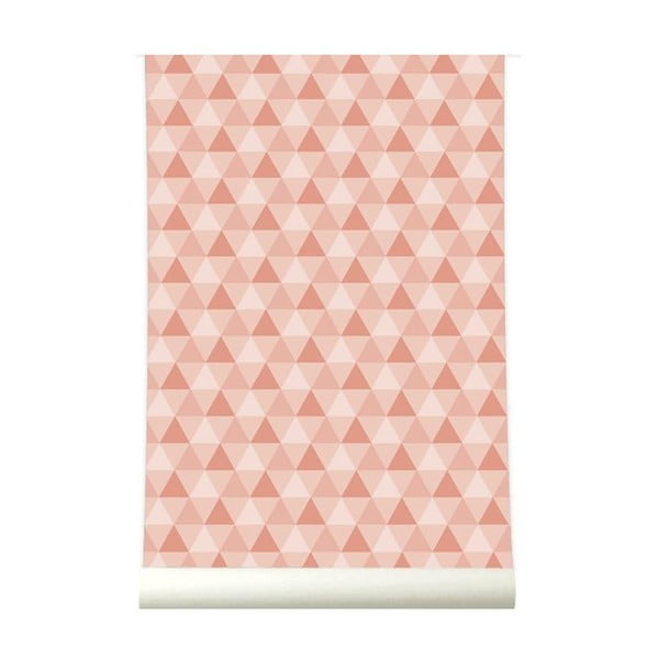 Tapeta Triangles Pink-image-1