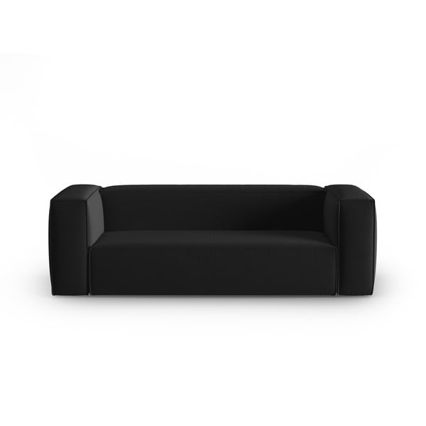 Czarna aksamitna sofa 200 cm Mackay – Cosmopolitan Design