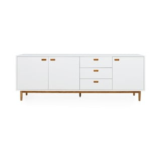 Biała komoda Tenzo Svea, 80x225 cm