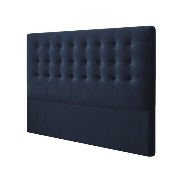Ciemnoniebieski zagłówek z aksamitnym obiciem Windsor & Co Sofas Athena, 160x120 cm-image-2