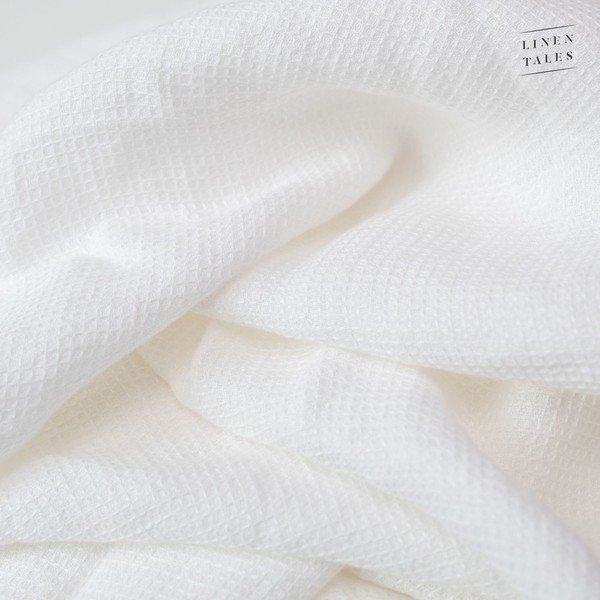 Biały lniany ręcznik 125x75 cm – Linen Tales-image-4
