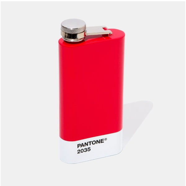Czerwona piersiówka ze stali nierdzewnej 150 ml Red 2035 – Pantone
