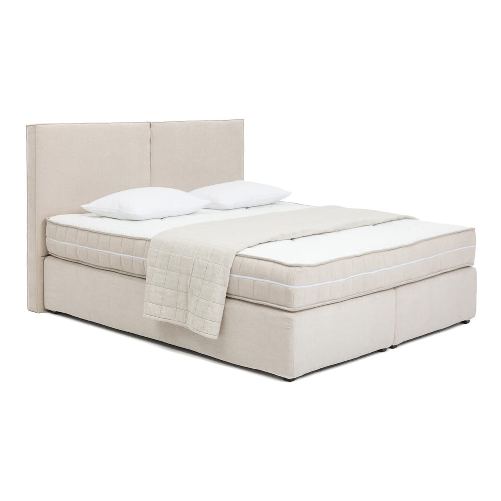 Beżowe łóżko kontynentalne 180x200 cm Olia Bold – Bonami Selection