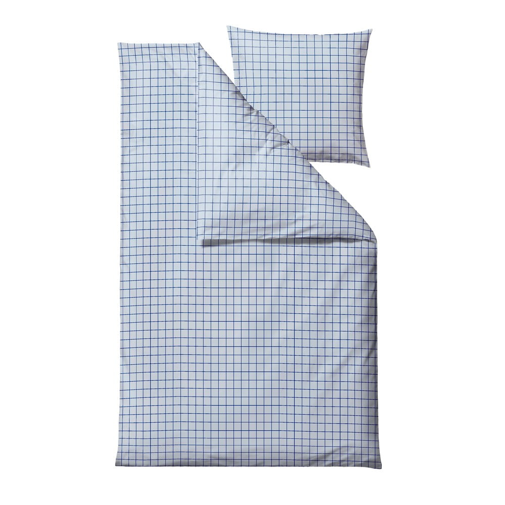 Jasnoniebieska pościel jednoosobowa z bawełny renforcé 140x200 cm Vista – Södahl